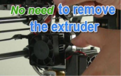 no need to remove the extruder