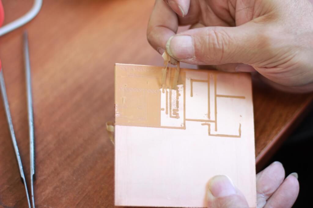 laser etching process - how to make a pcb