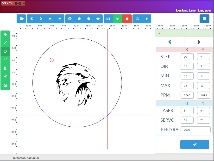 4 Video 2 Setting Benbox Using Bmp Carve Mode Scan By Line