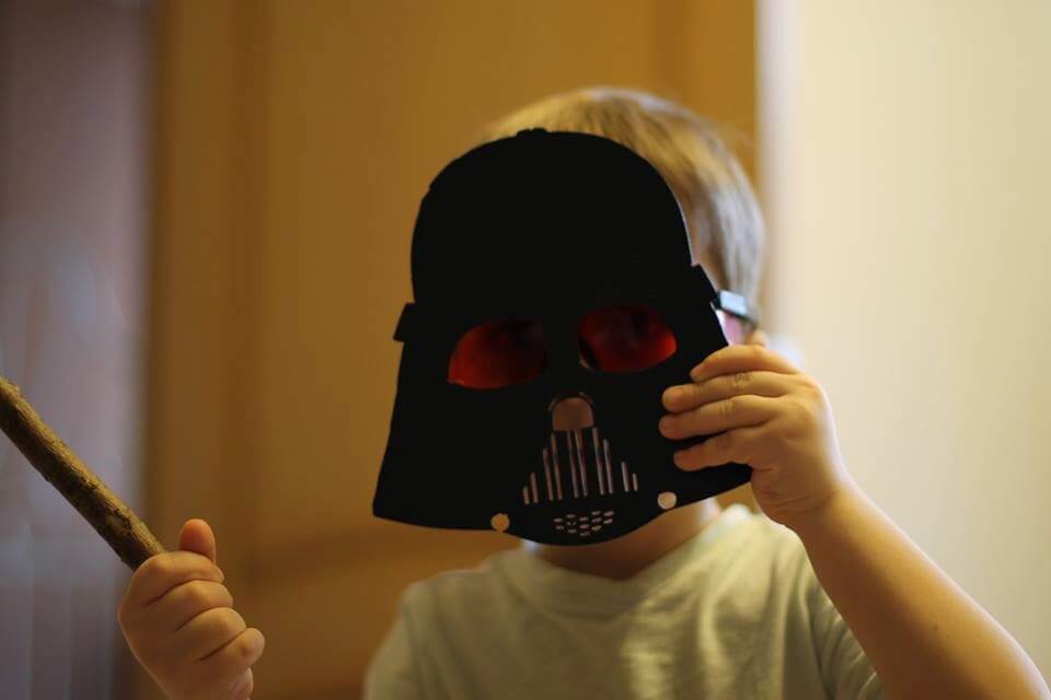 darth vader laser cut mask