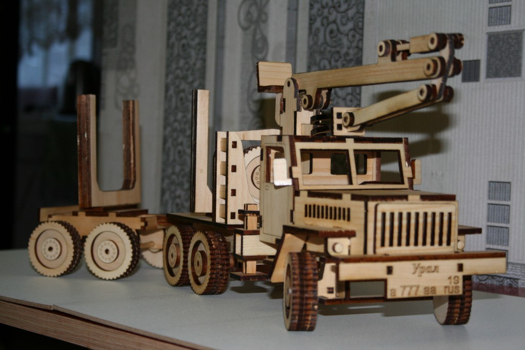 model made of wood