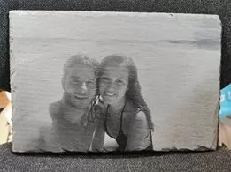Laser engraving of halftones & greyscale. How to do a laser print of a beautiful photo.