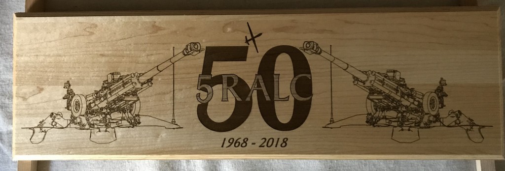 wood is engraved with the Endurance laser