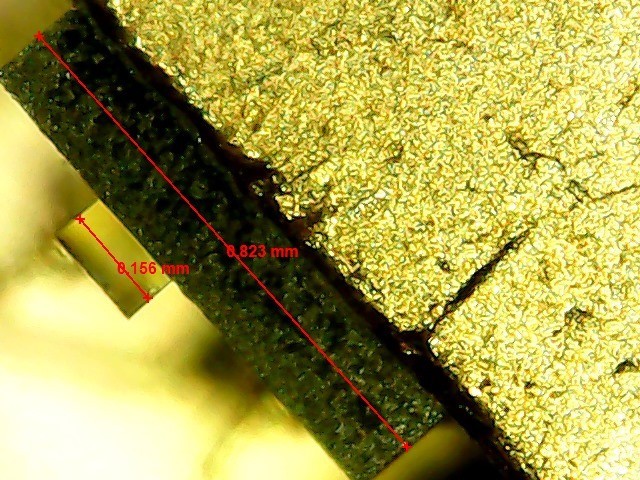 Inside laser diode - size