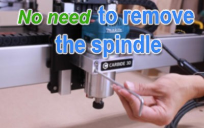 no need to remove the spindle