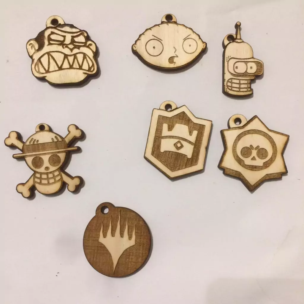 badges and keychains