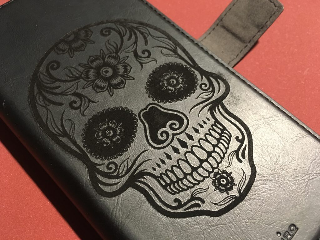 engraving on leather