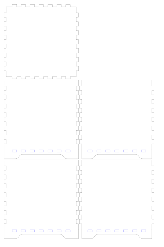 Layout in vector format