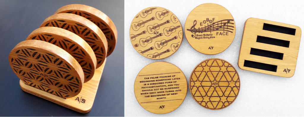 10mm Pine Coasters