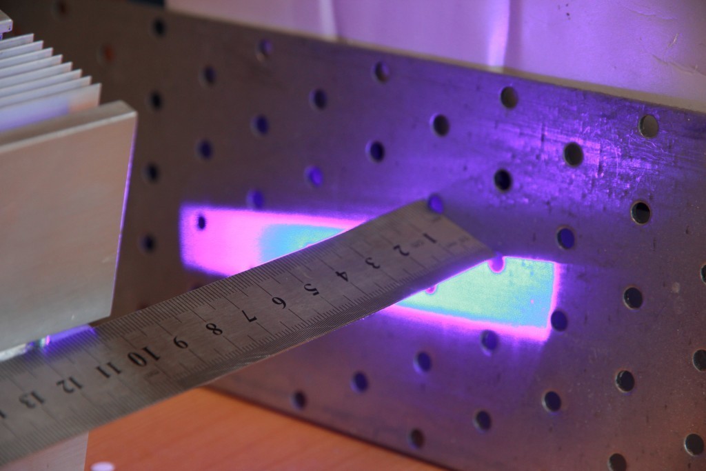 Laser beam parameters for NICHIA NUBM44 / NUBM47 laser diodes