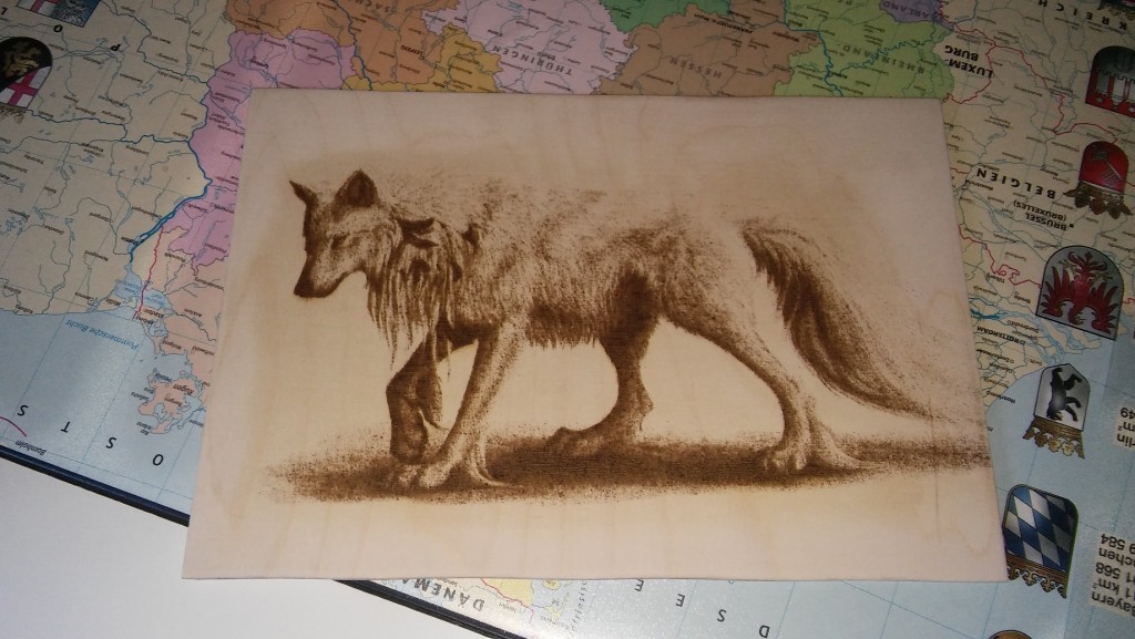 photo engraving on wood