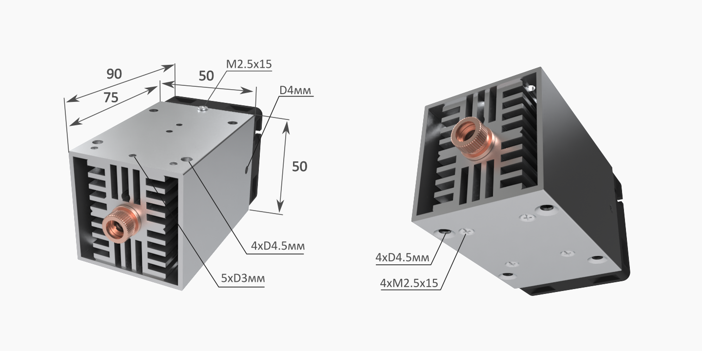 Medium heatsink for laser module (12 mm intenal diameter) [10 PCS]