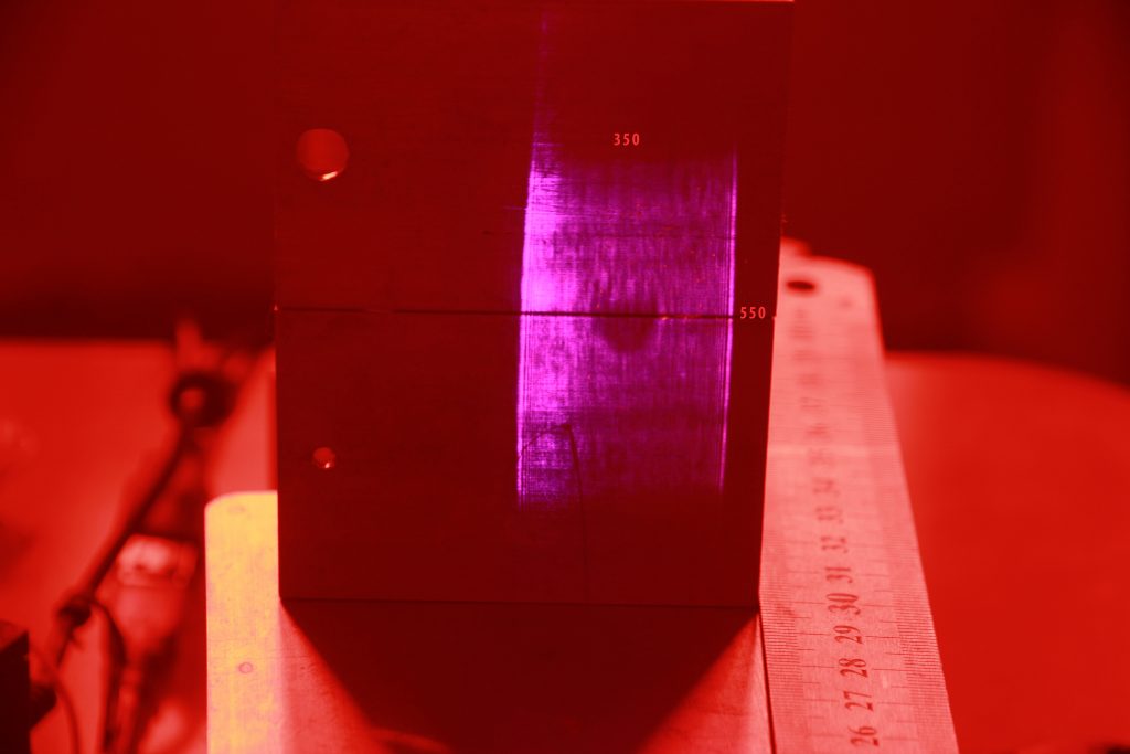 Laser beam spot improvement for 445 nm diode laser (success - new laser beam spot)