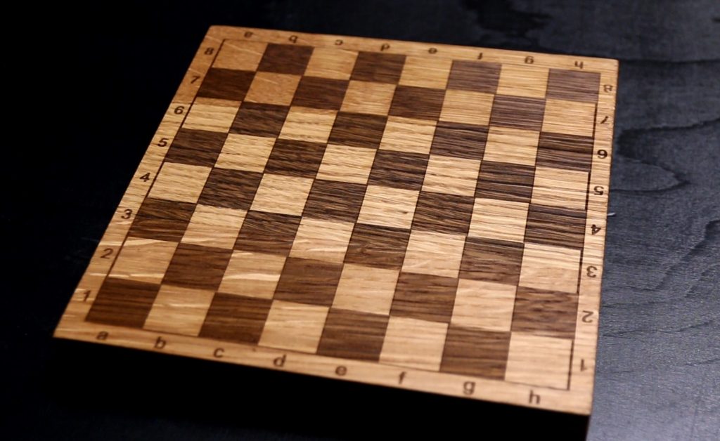 Beautiful Chessboard with Laser Engraved Layout