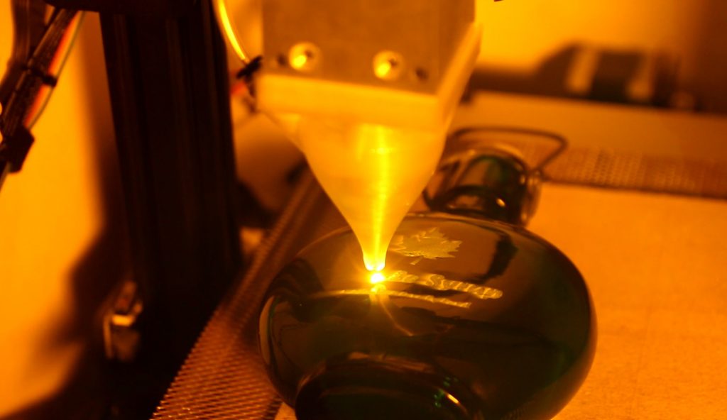 Engravig on Glass with 10W Laser using an Endurance Laser