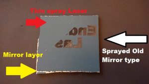 Engraving Mirrors with the diode laser