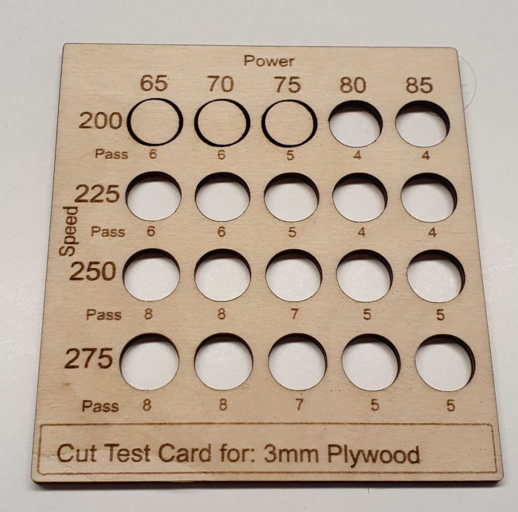 Plywood laser cuttign test
