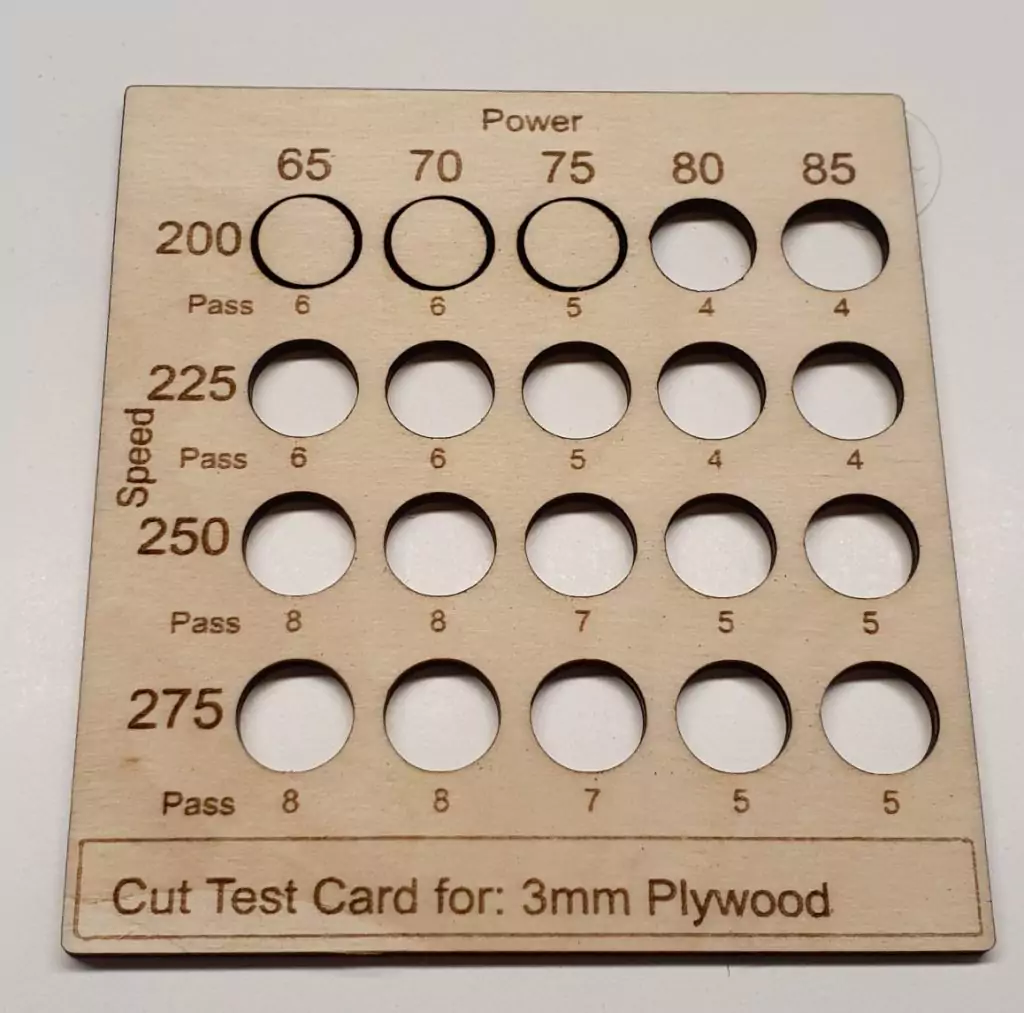 Plywood laser cuttign test