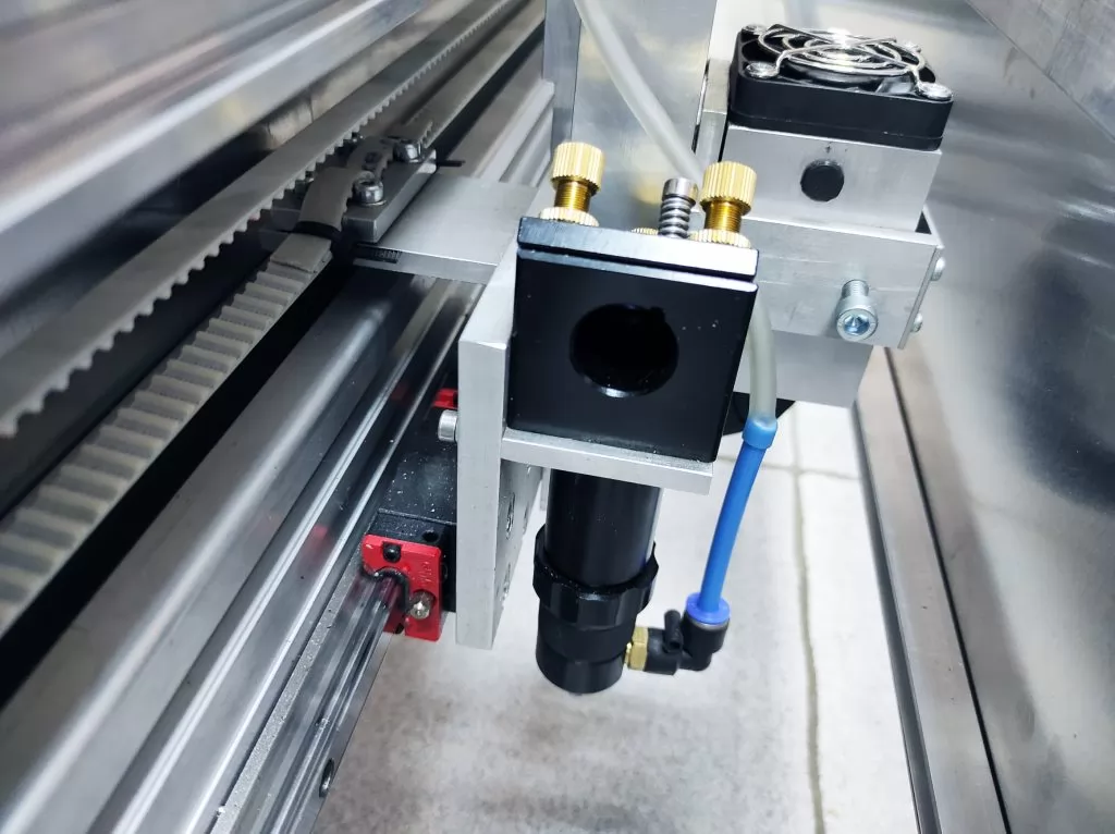An Endurance 80 watt Custom Co2 Laser Machine with 6x5' (2x1.7 m) working size area