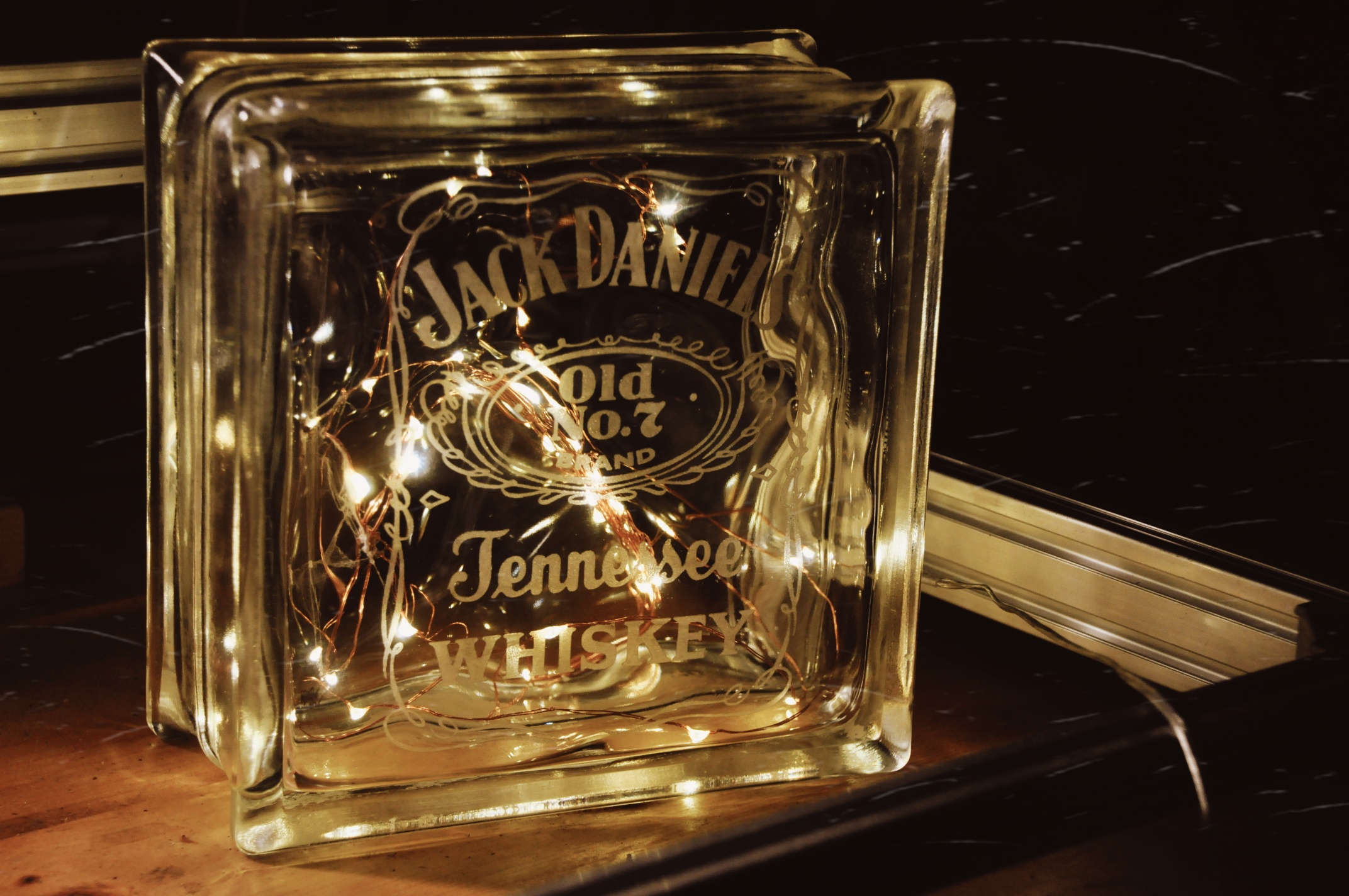 Jack Daniels glass engraving