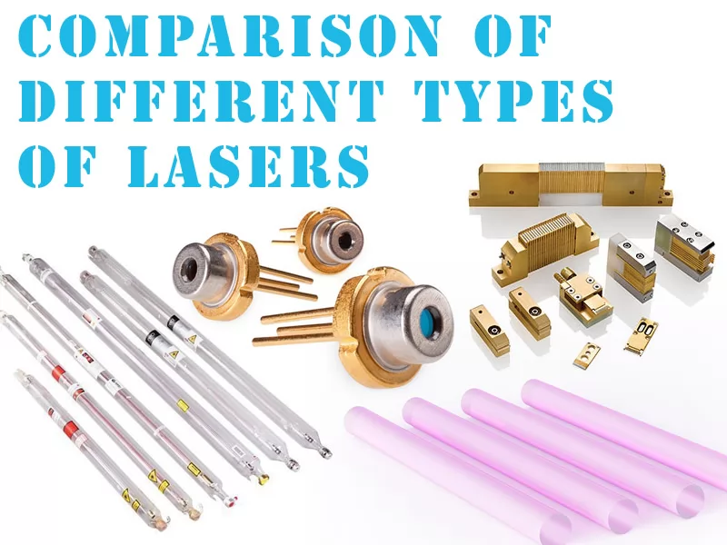 Comparison of different types of lasers