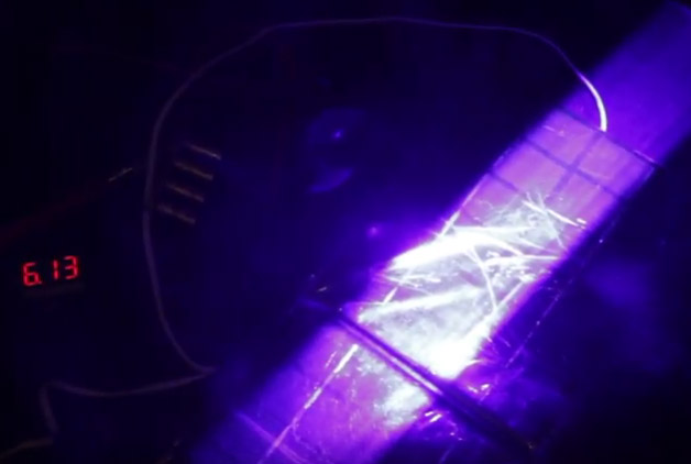 Is it possible to transmit power using a visible 445 nm laser? Wireless power transmission