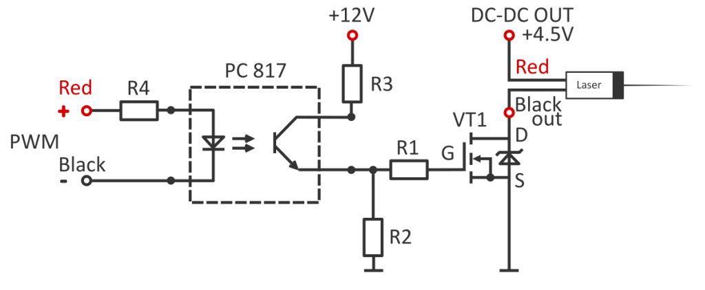 About Endurance MO1 PCB. The driver board to run the laser from external power supply.