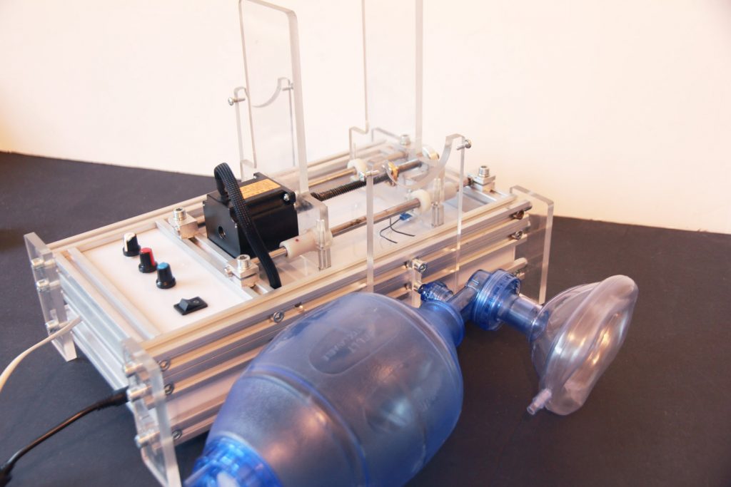 An open-source ventilator for lungs. A robotized the Ambu breathing system. It saves lives.