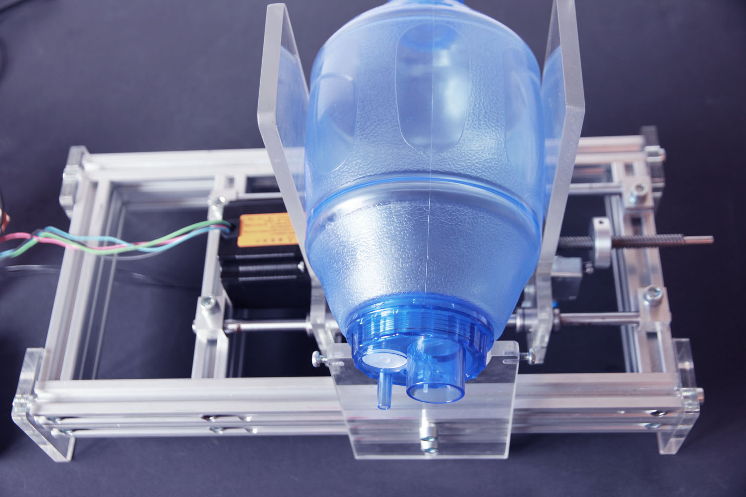 An open-source ventilator for lungs. A robotized the Ambu breathing system. It saves lives.