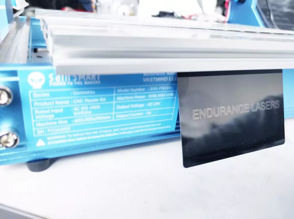 Installing an Endurance 10 watt "Delux" laser on a Sain Smart CNC router (Genmitsu)