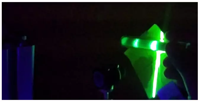 Laser induced fluorescence experiment