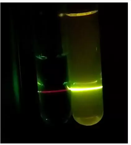 Laser induced fluorescence experiment