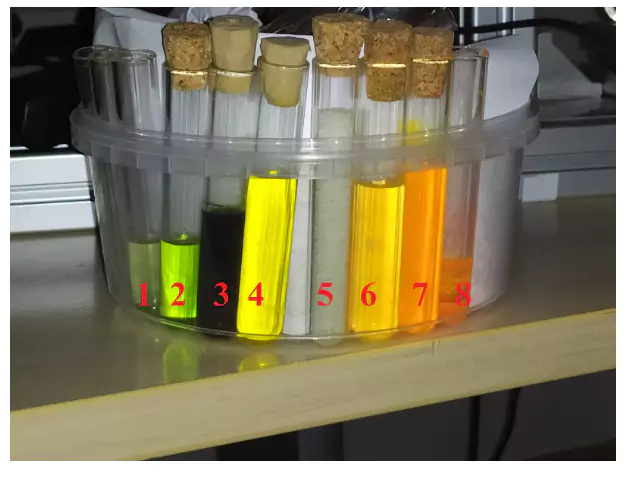 Laser induced fluorescence experiment