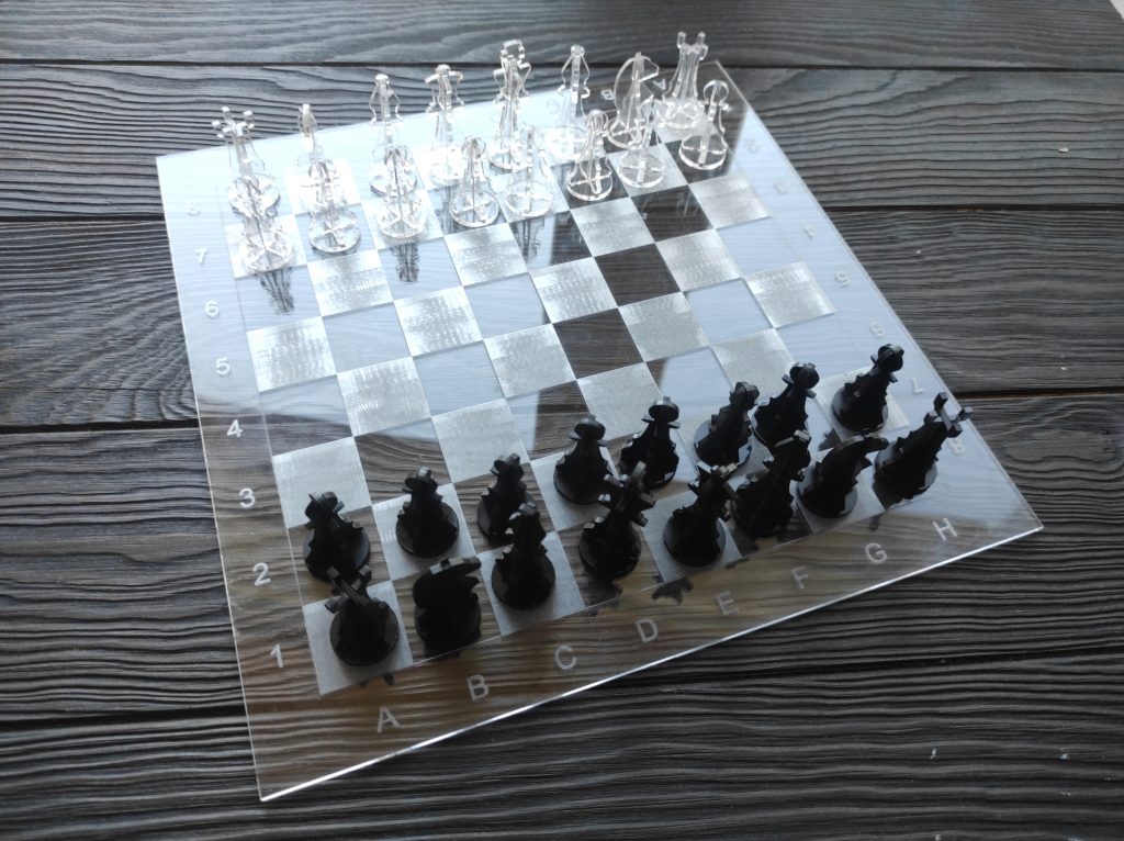 A DIY acrylic chess