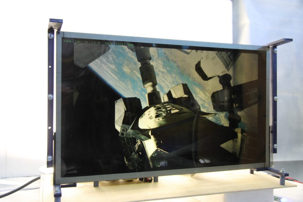 Endurance semitransparent LCD screen - brand new technology