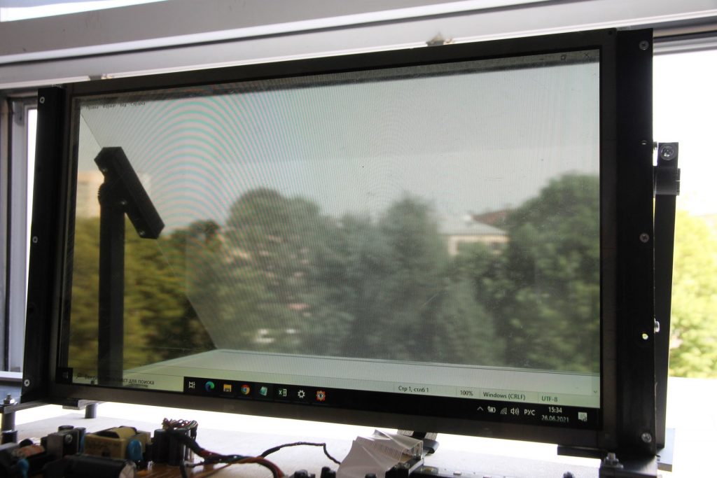 Endurance semitransparent LCD screen - brand new technology