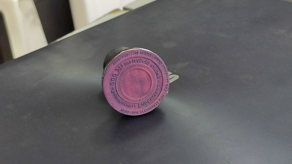 DIY laser made seal (stamp)
