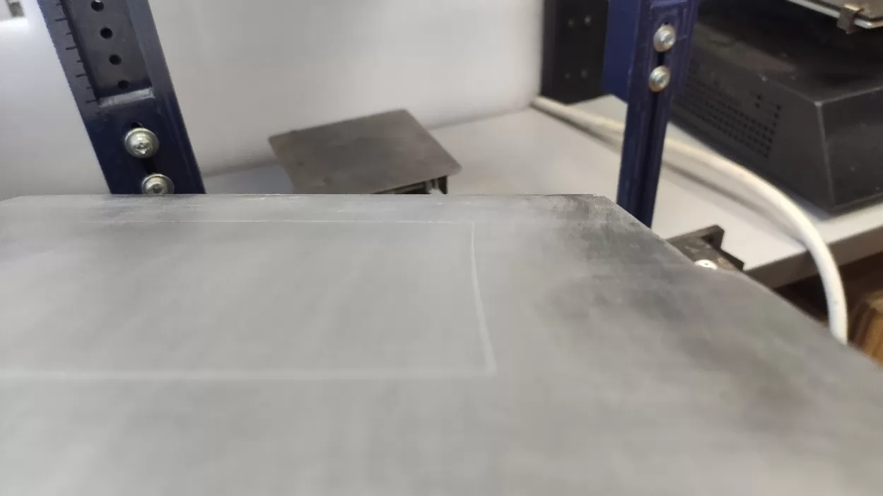 Marked aluminum plate