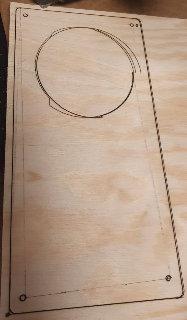 First attempt cutting 4mm pine plywood