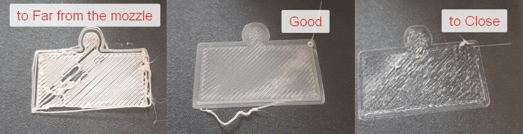 An example of how to tell what adjustments to make as the first layer of your print is being laid down