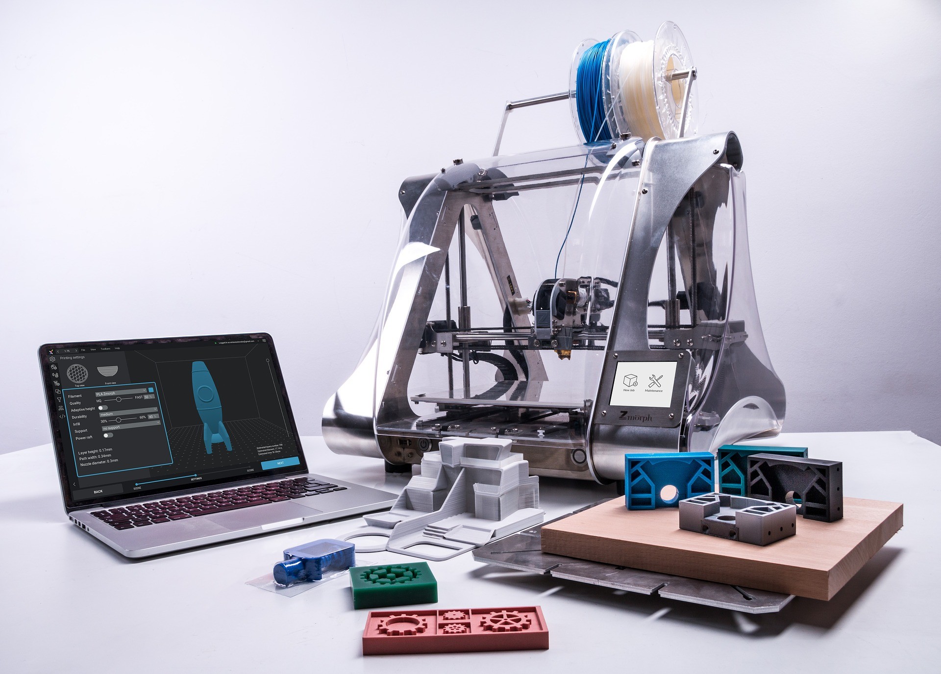 first 3D printer