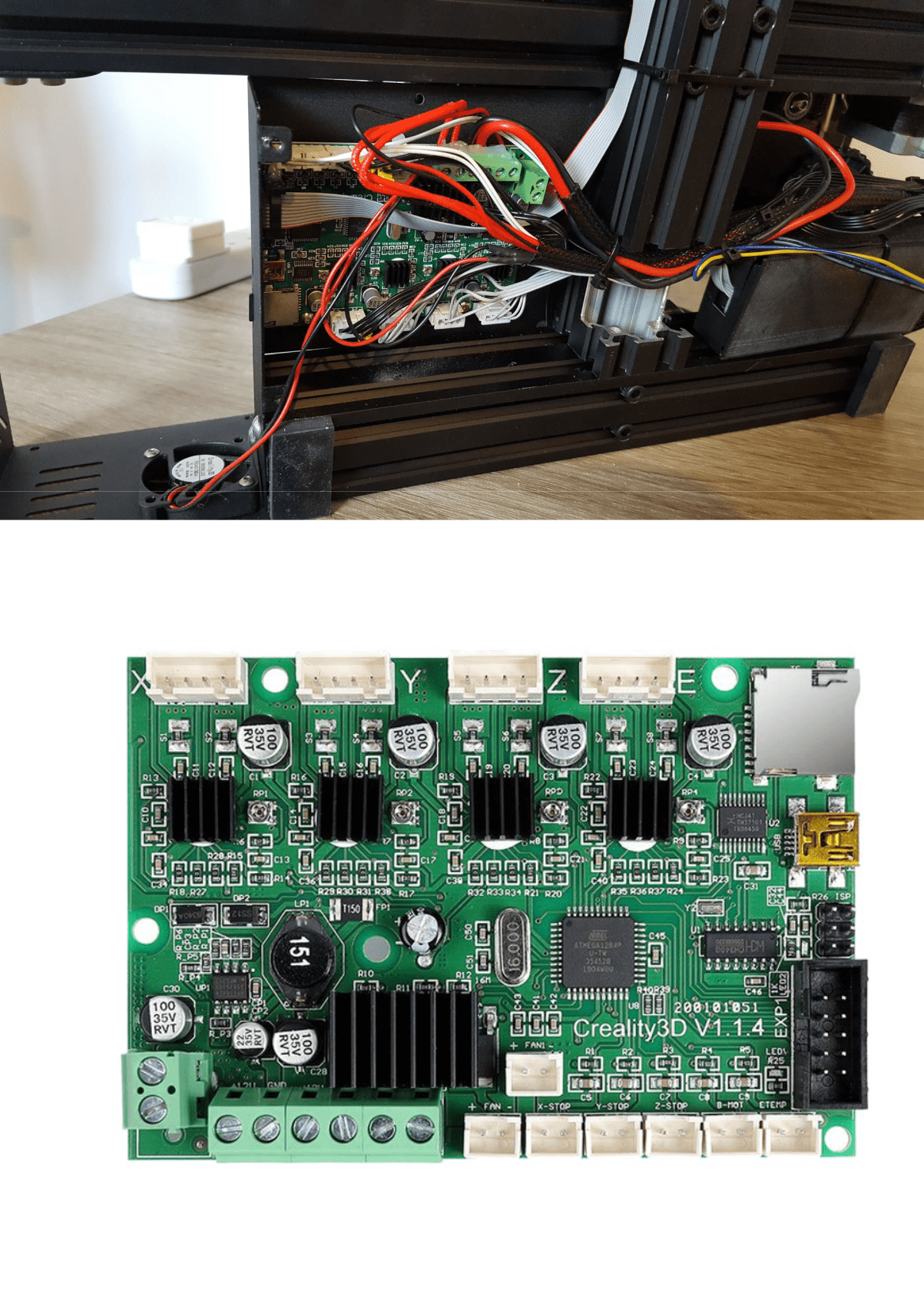 Once opened, you will see this motherboard or a very similar version. There is no significant difference between motherboards, don’t worry if it doesn’t look exactly the same