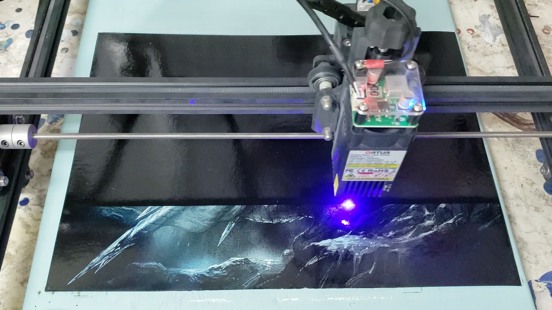 paint laser emoval process