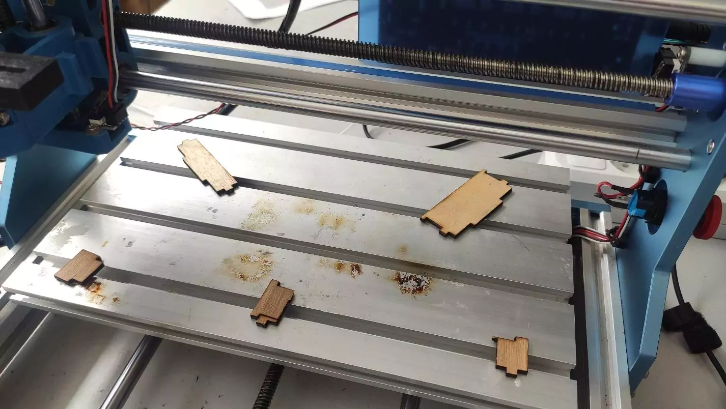 Plywood laser cutting