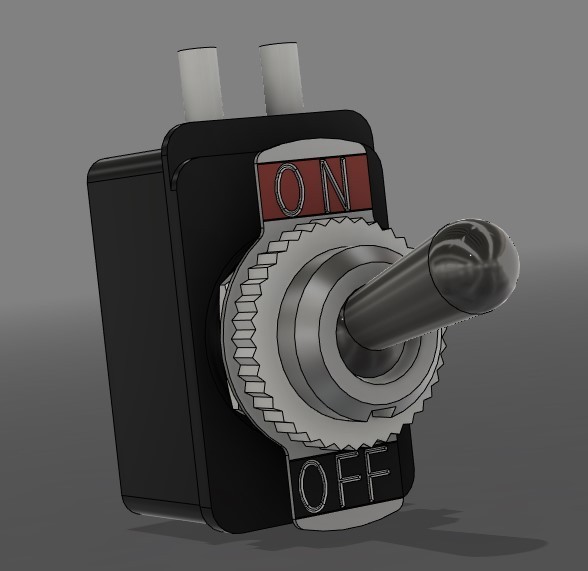 on/off 3d model switch