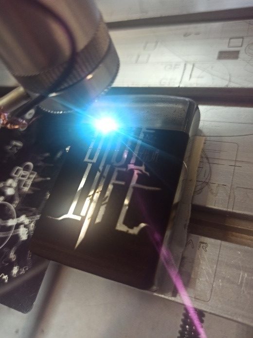 lighter laser engraving
