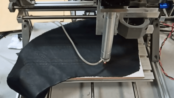Laser leather cutting