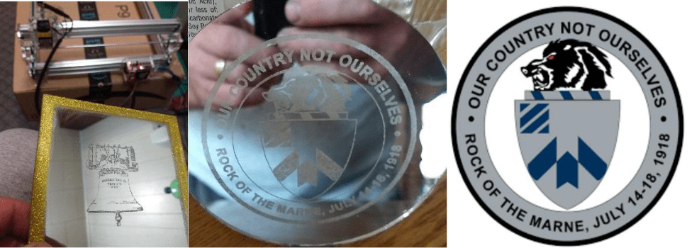 Mirrors example laser engraving