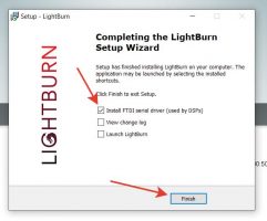 Install Lightburn software & First start settings