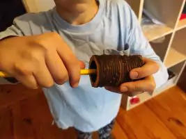 A sharpener stylized as a sandworm from the movie "Dune" - a DIY project